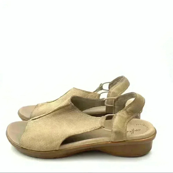 Clarks collection sandals size 8 39 tan suede - Picture 5 of 12